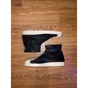 [Rick x Adidas] Leather Superstar Hi Top Sneakers